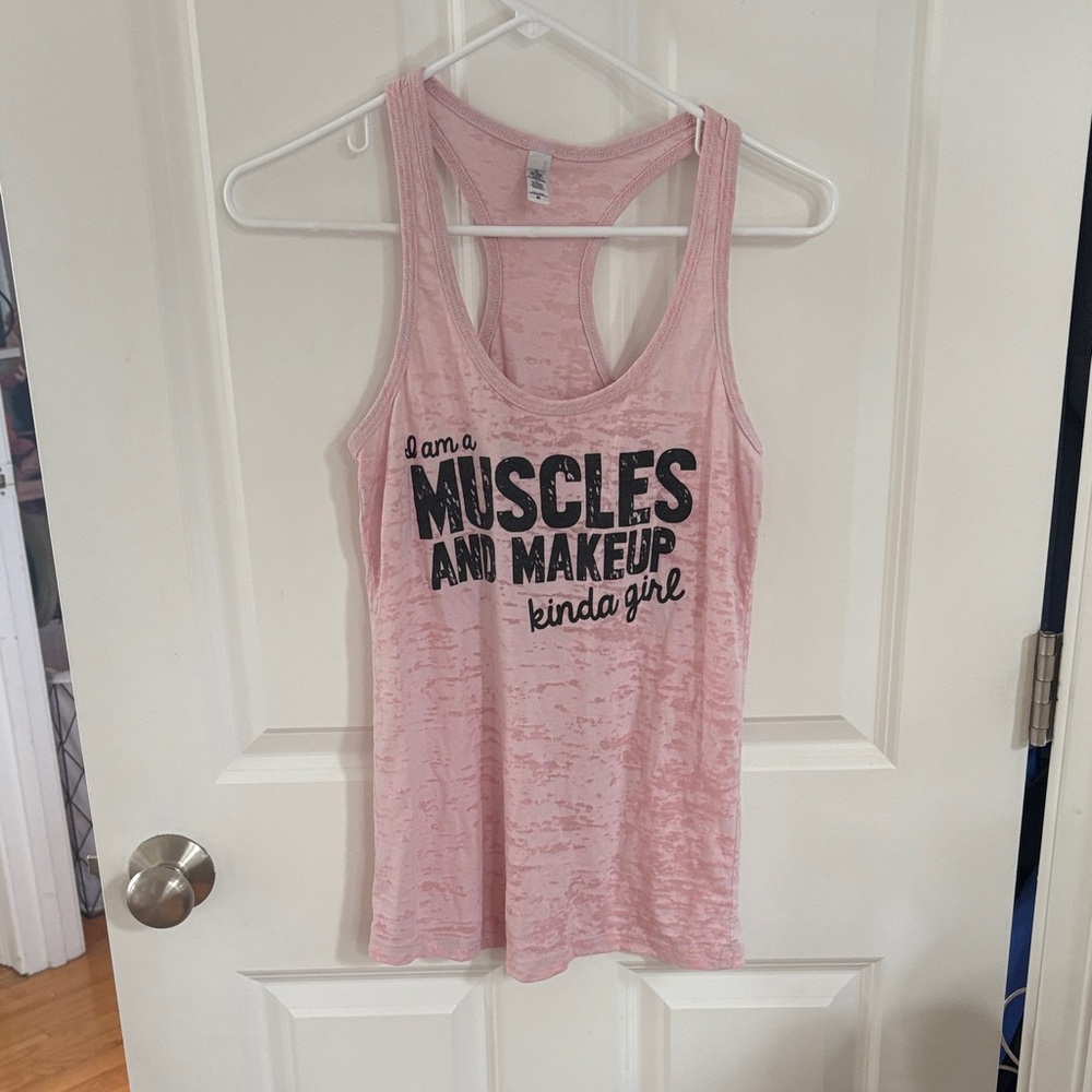 Pink Graphic Tank Top